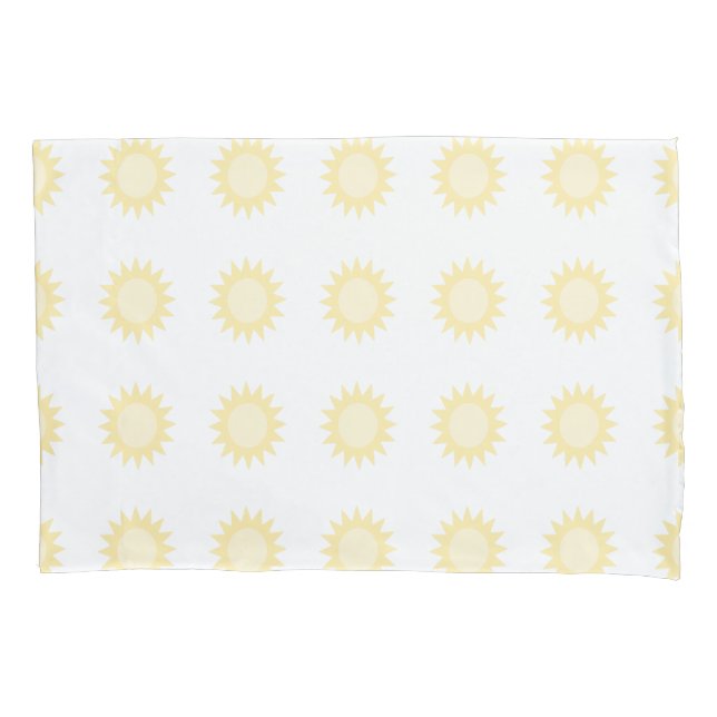 Gold Yellow Sun Pillowcase (Front-Left)