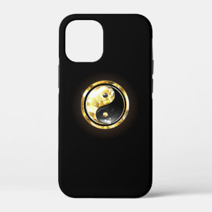 Gold Yin Yang on black iPhone 12 Mini Case