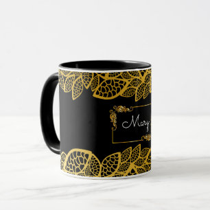 Gold Your Name Mug