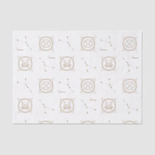 Gold Zodiac Cancer Astrology Star Sign Tissue Paper