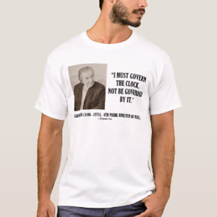 Golda Meir I Must Govern The Clock Quote T-Shirt
