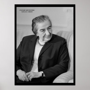 Golda Meir, Israeli Prime Minister Poster