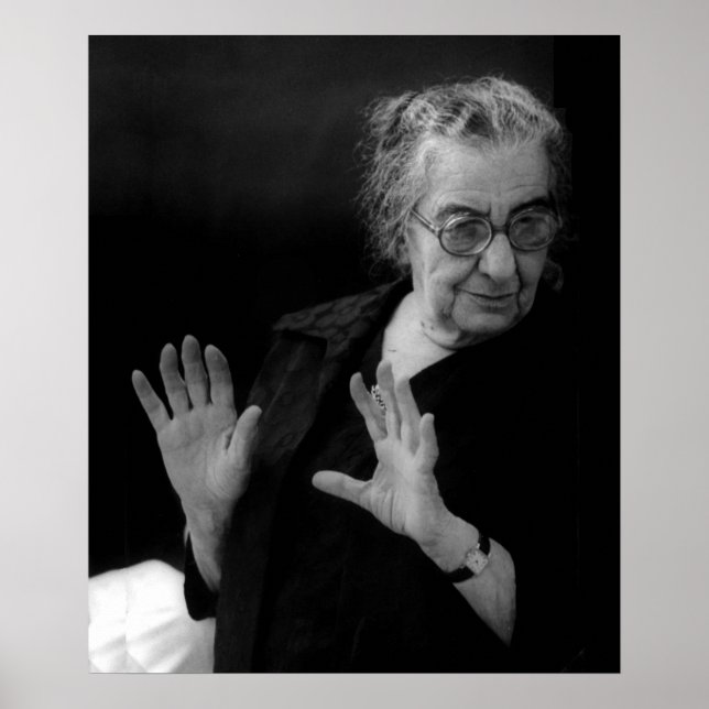 Golda Meir, Israeli Prime Minister Poster (Front)