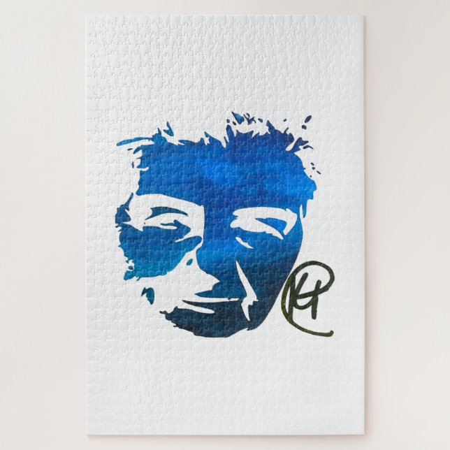 Golda Meir Splatter Art Puzzle  (Vertical)