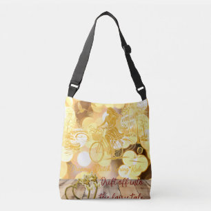 GoldAmsterdam Abstract Romantic Vintage StreetRide Crossbody Bag