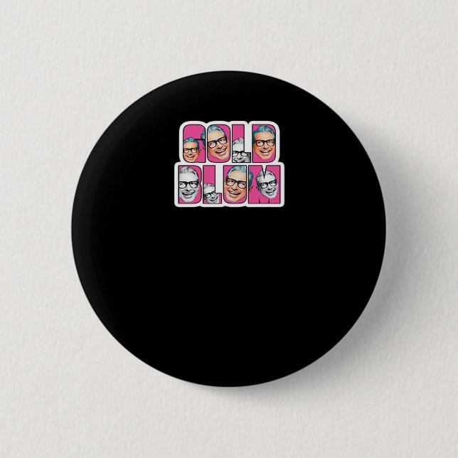 Goldblum Peekaboo 6 Cm Round Badge (Front)