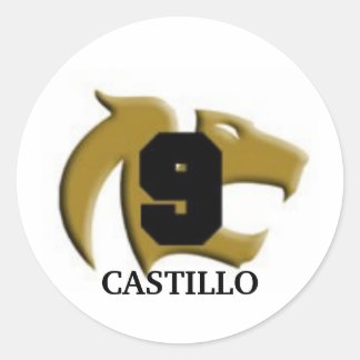goldcougar, CASTILLO Classic Round Sticker