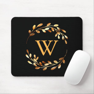 Goldel Floral Monogram Mouse Mat