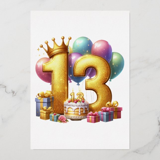 Golden 13th Birthday (Front)