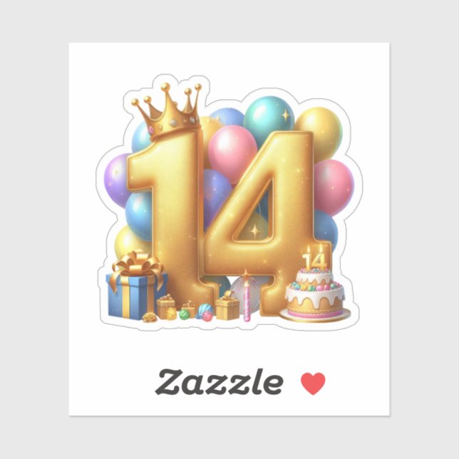 Golden 14th Birthday (Sheet)