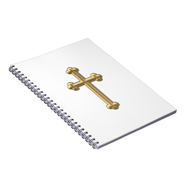 Golden "3-D" Cross 2 Notebook (Right Side)