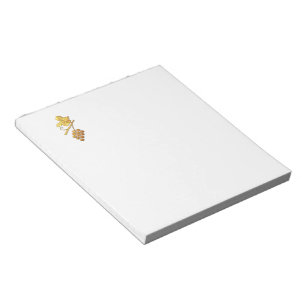 Golden "3-D" Grapes Notepad