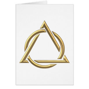 Golden "3-D" Holy Trinity Symbol