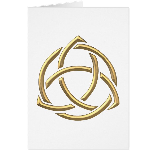 Golden "3-D" Holy Trinity Symbol 2 (Front)
