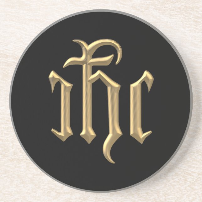 Golden "3-D" IHC Coaster (Front)