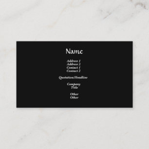 Golden "3-D" Liturgical Stole Business Card