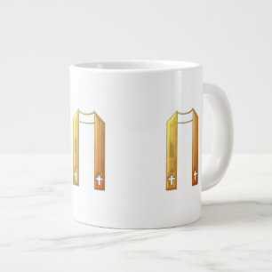 Golden "3-D" Liturgical Stole Large Coffee Mug
