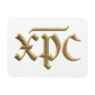 Golden "3-D" XPC symbol Magnet