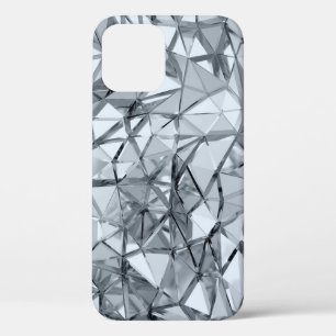 Golden 3D Metal: Geometric Background iPhone 12 Case