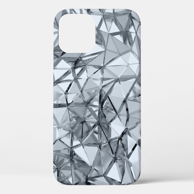 Golden 3D Metal: Geometric Background Case-Mate iPhone Case (Back)