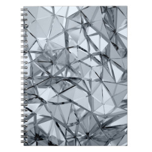 Golden 3D Metal: Geometric Background Notebook