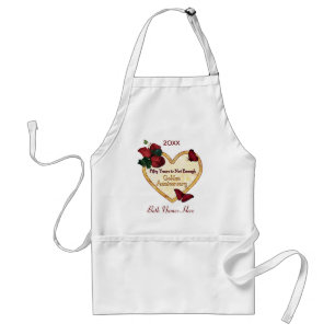 Golden 50 Anniversary Standard Apron