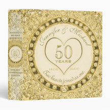 Golden 50th Anniversary Custom Gift