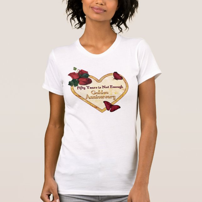 Golden 50th Anniversary T-Shirt (Front)