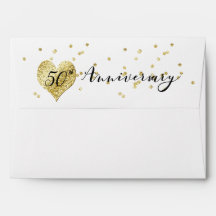 Golden 50th Wedding Anniversary Party