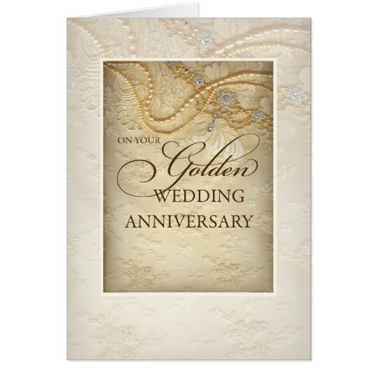 Golden Wedding  Anniversary  Cards Invitations Zazzle co uk 