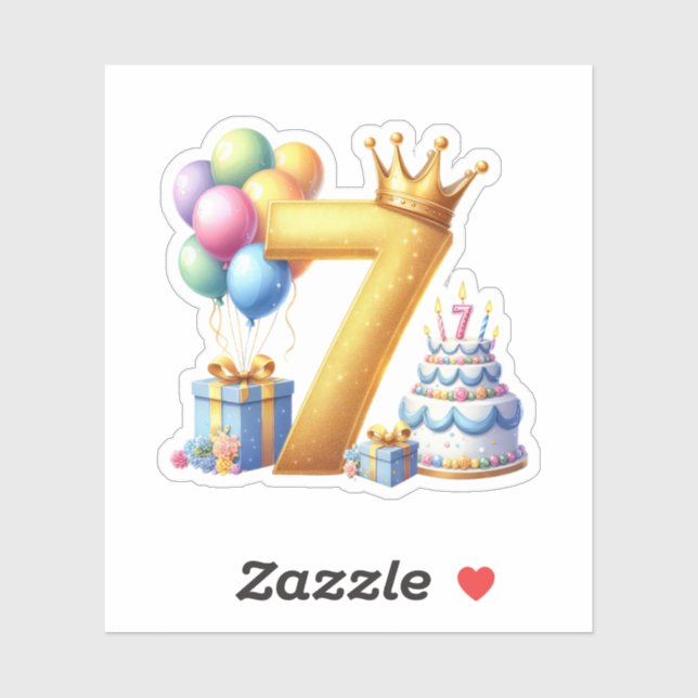 Golden 7th Birthday (Sheet)