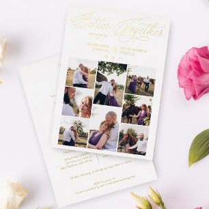 Golden 8 Photos Whimsical Better Together Quote 