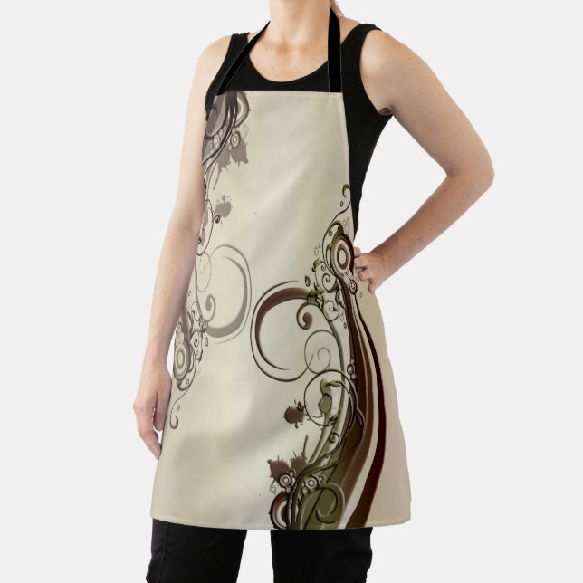 Golden Abstract Apron (Insitu)