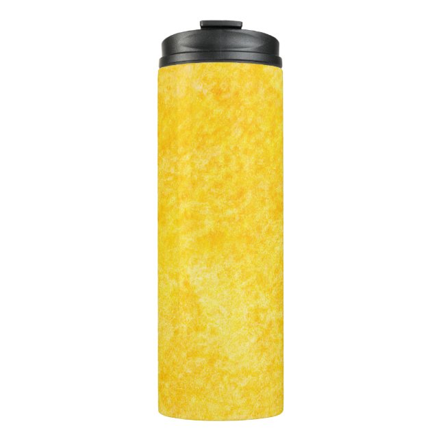Golden abstract backgroundabstract, art, backgroun thermal tumbler (Front)