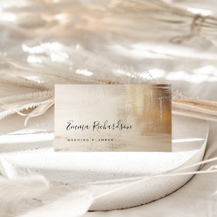Golden Abstract   Elegant Business Card