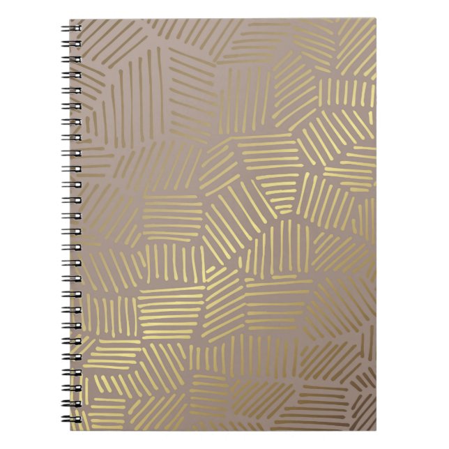 Golden abstract, elegant vintage background. notebook (Front)