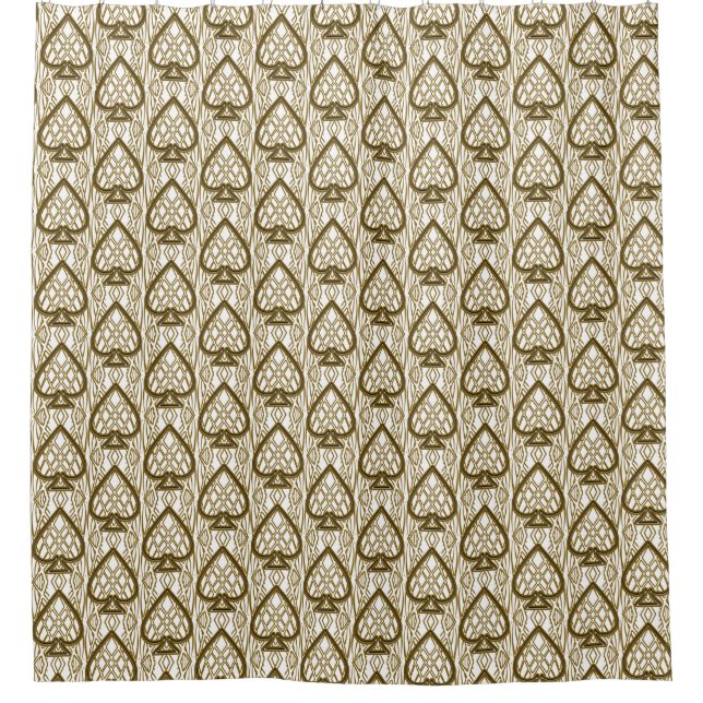 Golden ACE ticket Shower Curtain (Front)