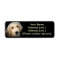 Golden Address Sticker