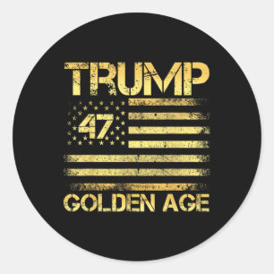 Golden Age 2025 Us Trump _ Golden Age Of America Classic Round Sticker