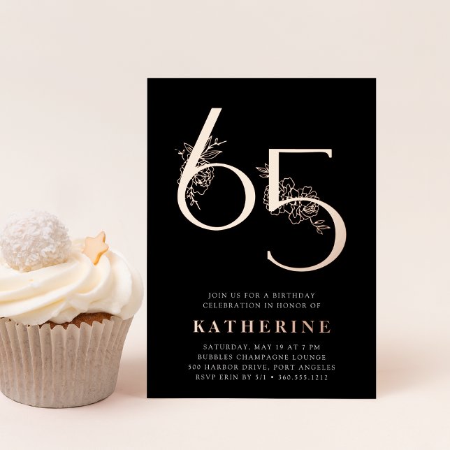 Golden Age | 65th Birthday Party Rose Gold (Creator Uploaded)