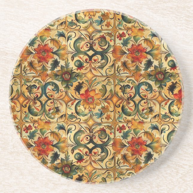 Golden Age Botanical  Coaster (Front)