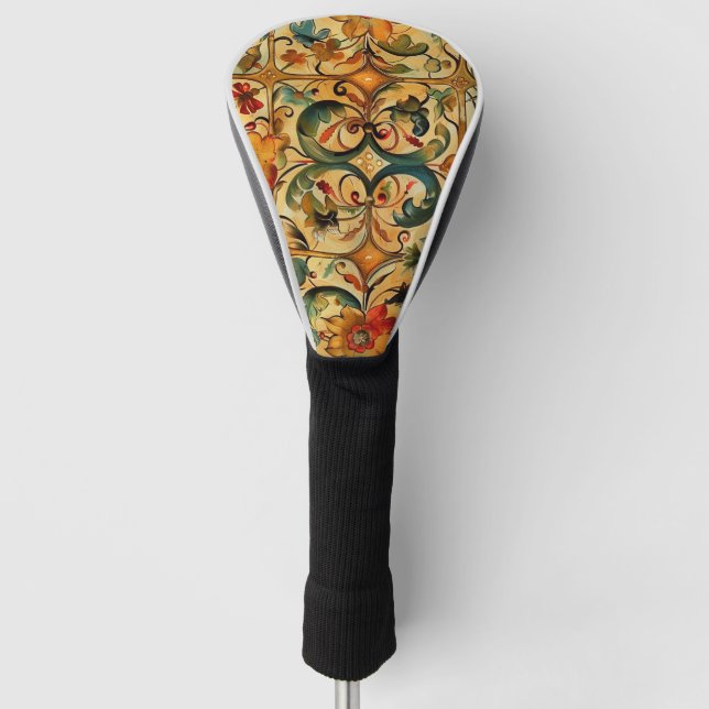 Golden Age Botanical  Golf Head Cover (Front)