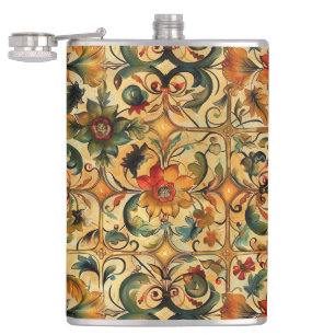 Golden Age Botanical Hip Flask