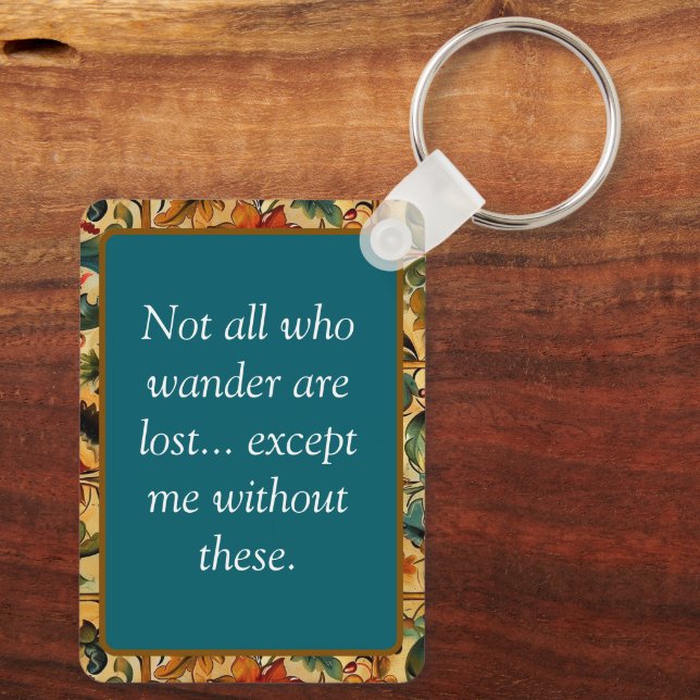 Golden Age Botanical  Key Ring (Back)