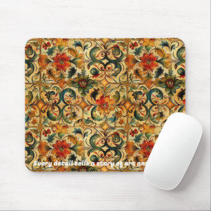 Golden Age Botanical Mouse Mat