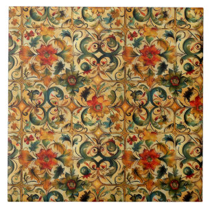 Golden Age Botanical Tile