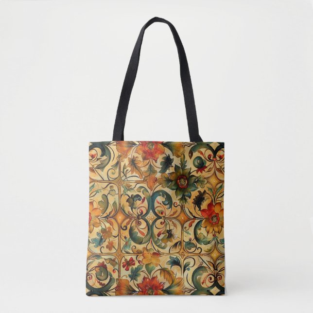 Golden Age Botanical  Tote Bag (Front)