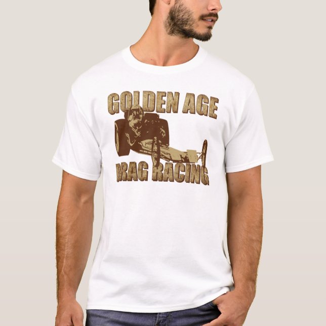 golden age drag racing digger dragster T-Shirt (Front)