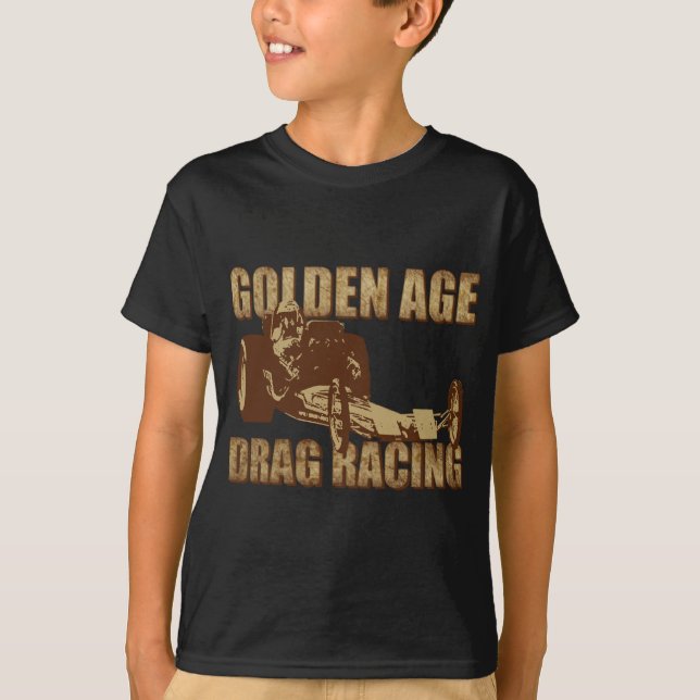golden age drag racing digger dragster T-Shirt (Front)