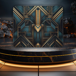 Golden Age Glamour Geometric Design Mouse Mat